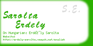 sarolta erdely business card